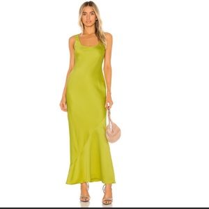 Lovers + Friends  The Marcelina Maxi Dress in Green Apple